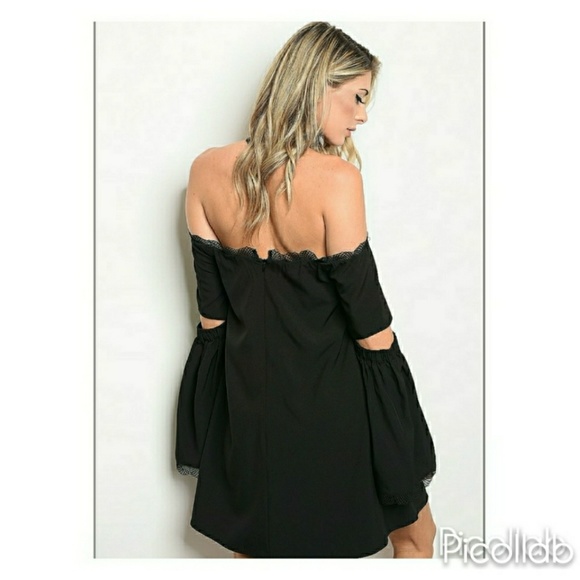 🐩"Midnight Gypsy" Off-Shoulder dress - Picture 4 of 4